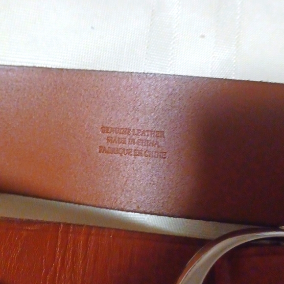 Lauren Ralph Lauren, Genuine Brown Leather Spur Belt. SZ M - Picture 3 of 10